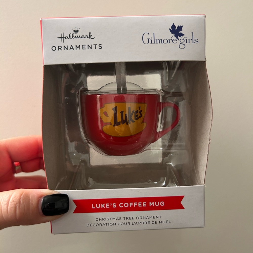 ⭐️ 2/$50 Hallmark GILMORE GIRLS Luke’s Coffee Mug Christmas Tree Ornament NWT